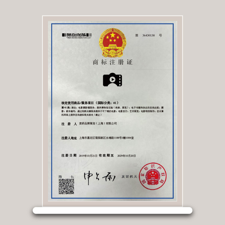 第41类:演出;电影摄影棚服务;提供博物馆设施(表演、展览);电子书籍和杂志的在线出版;摄 影;剧本编写;通过视频点播服